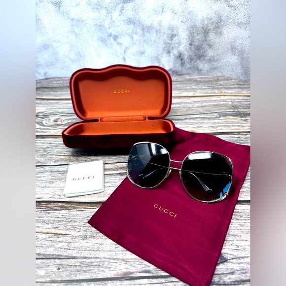 Gucci Accessories - Gucci 63MM Oversized Oval Sunglasses NWOT